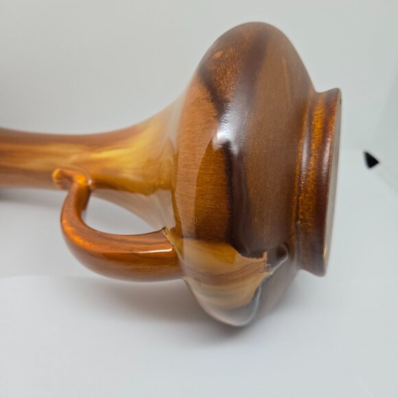 Royal Haeger Ewer, Drip Glaze Brown / Yellow Vase, 1955, USA - Picture 7 of 11